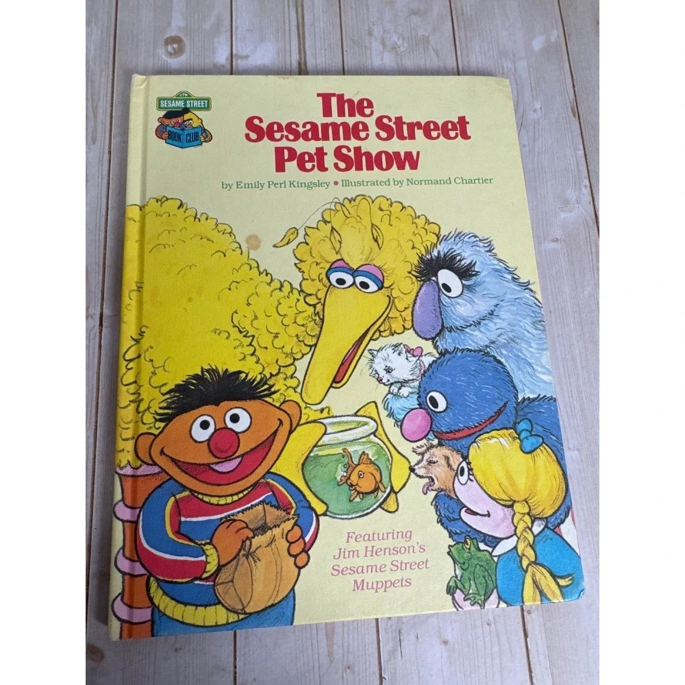 Vintage Sesame Street Book Club Lot 8 Big Bird Farm Pet Zoo‎ Learning 1980s